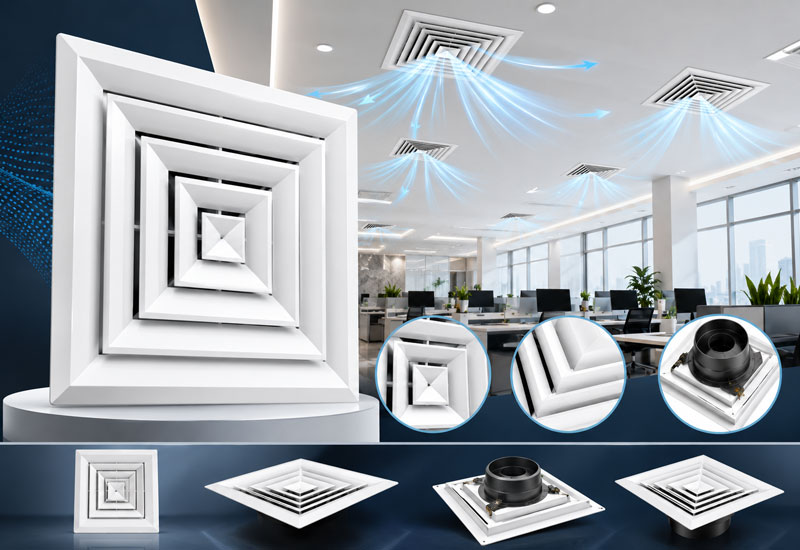 Commercial Square Cone Diffuser