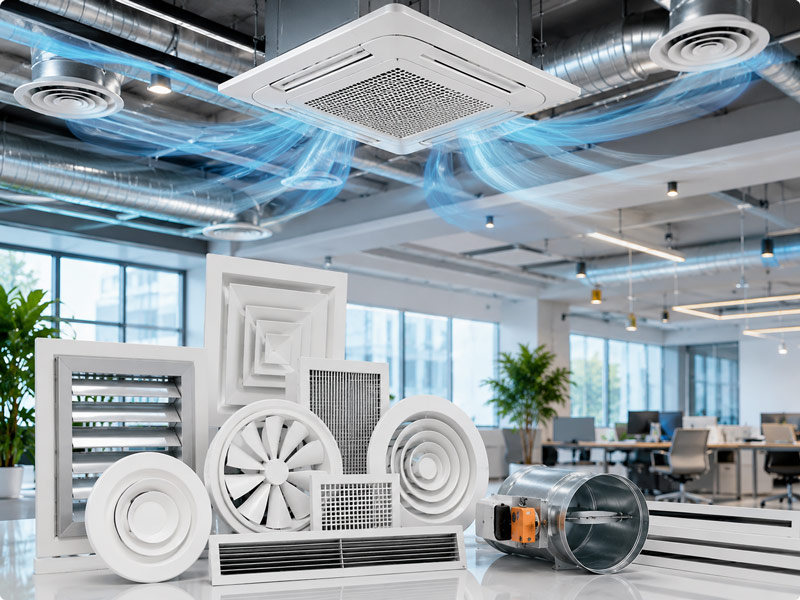 Industrial air distribution systems