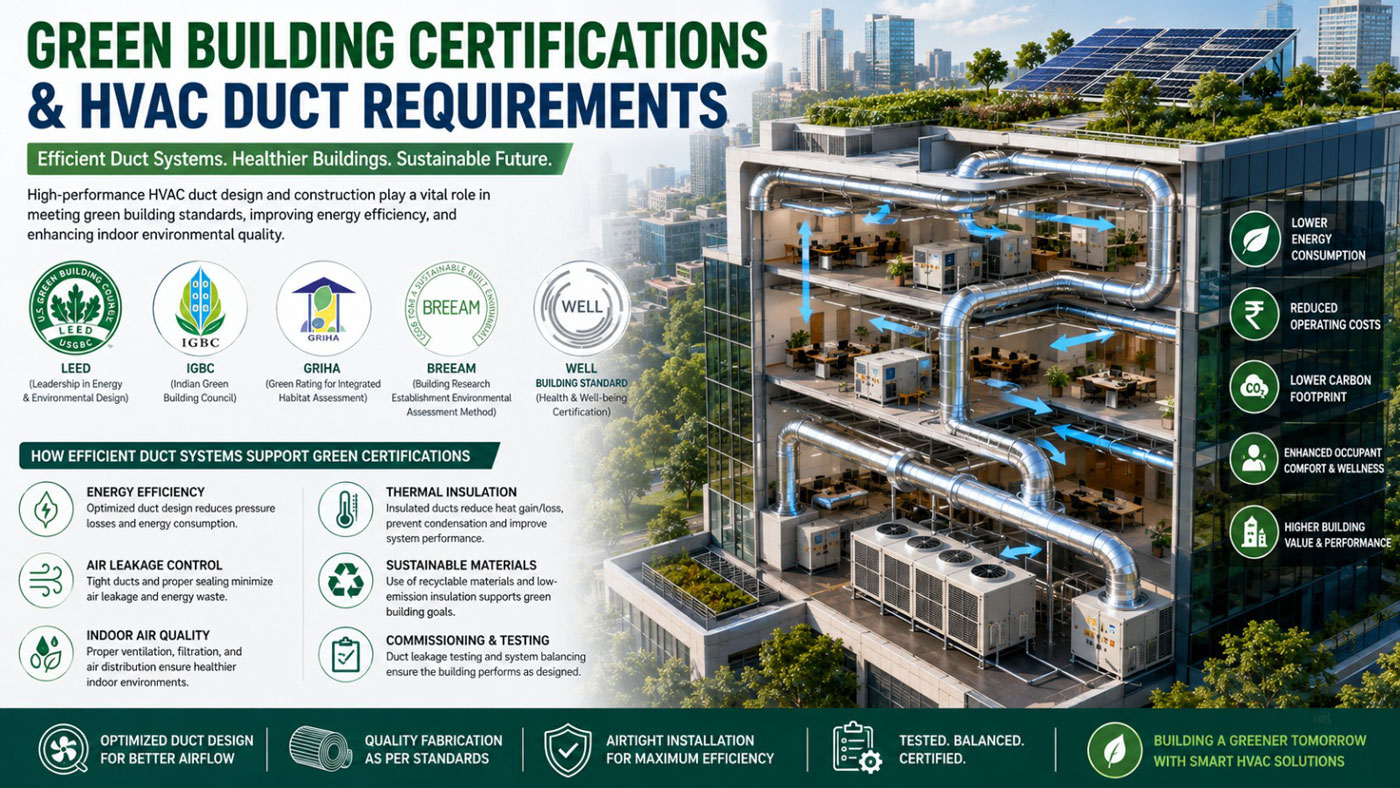 Green Building Certifications and HVAC Duct Requirements