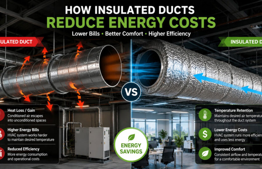 Commercial insulated duct system for energy-efficient HVAC performance