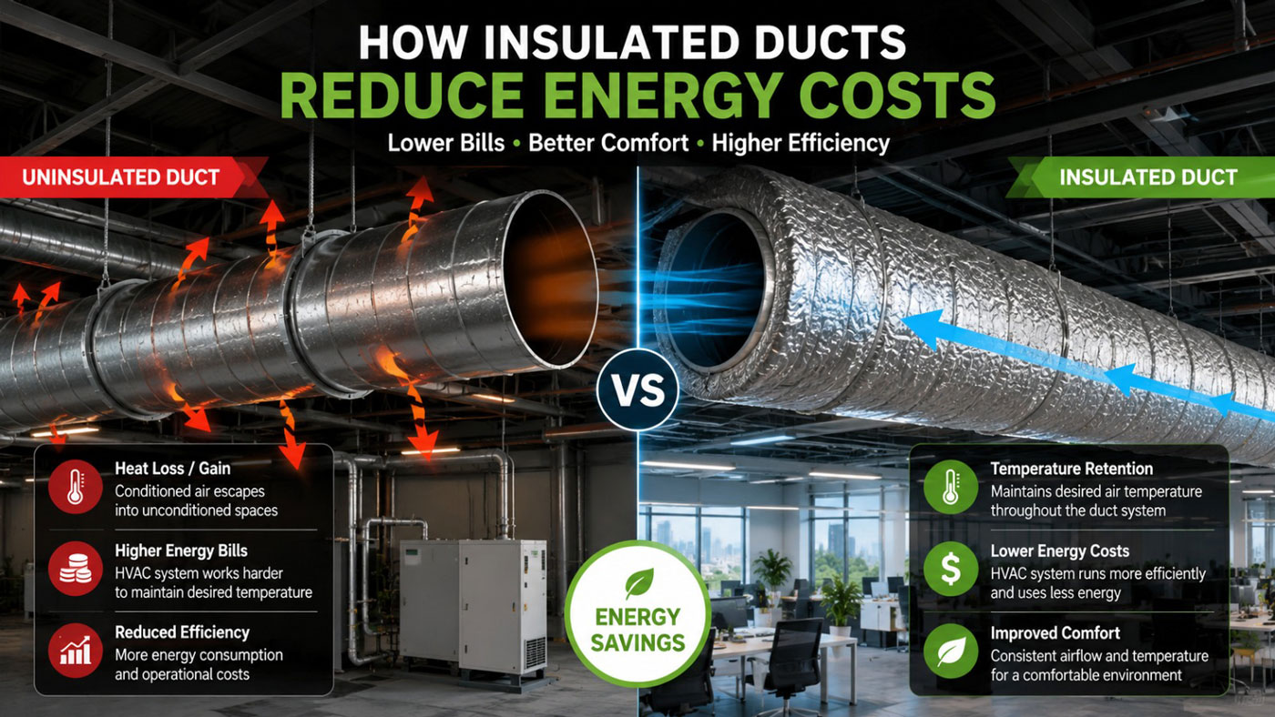 How Insulated Ducts Reduce Energy Costs in Commercial Buildings