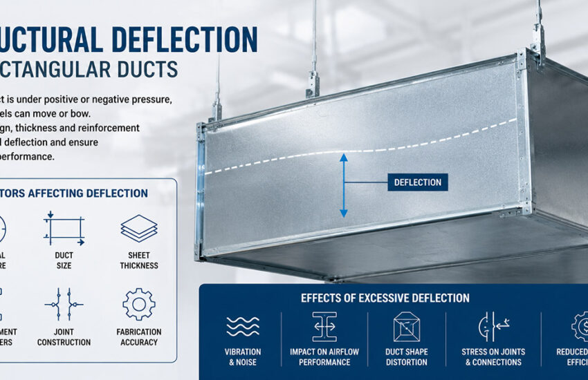 Structural Deflection in Rectangular Ducts